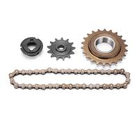 NOENNULL Jeu de Pignons, 22 Dents, Roue Arrière, Chaîne 38 Maillons et 13 Dents, Jeu de Pignons