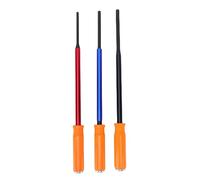 NOENNULL Jeu de Poinçons Longs avec Poignées et Capuchons de Frappe, Têtes de Poinçon 1/4", 5/16", 3/8", 40 Cm pour Démonter les Goupilles D'étrier de Frein de Voiture, Acier allié et