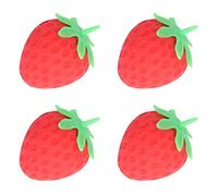 NOENNULL Jouet Anti-Stress à la Fraise, Boule de Pâte élastique à Presser Douce, 12 Pièces pour Soulager Le Stress, pour Les Parents, Thérapeutes, étudiants, Enseignants, Travailleurs, Matériau TPR