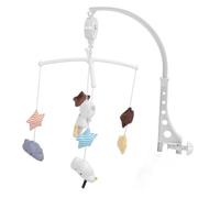 NOENNULL Jouet de Cloche de Chevet Rotatif pour bébé de 0 à 1 an, Boîte à Musique en Peluche Mobile pour Apaiser les émotions, Rotation à 360 Degrés pour Lit ou Poussette (Ourse)