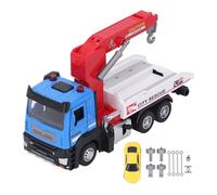 NOENNULL Jouet de Dépanneuse, Jouet de Camion de Transport avec Voitures, de Dépanneuse de Transport 1:32, Fonction de Levage, avec Crochet et Modèle de Véhicule de Voiture, (Bleue)