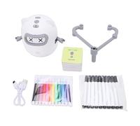 NOENNULL Jouet Robot de Dessin Intelligent, Machine à Dessin Robot avec Fonction de Reconnaissance par Balayage, Jouet d'apprentissage de Peinture de pour œuvres d'art Dessinées à la Main jusqu'à