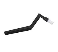 NOENNULL Kit de Brosse de Nettoyage à la Machine à café, Pinceau en Nylon à Double Tête pour Expresso, Outil de Nettoyeur de Cafetière (Long Shank Elbow A0010 18,5 cm)