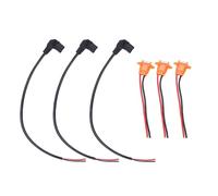NOENNULL Kit de port de charge de scooter électrique Cordon d'alimentation incurvé en plastique durable et carénage pour tricycle, solution de charge 3 pièces pour véhicules électriques