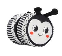 NOENNULL Livre en Tissu de Berceau Pliable, Livre en Tissu Doux Noir et Blanc, Doux contrasté pour les Activités D'apprentissage de bébé, en de Lit, Jouet de Berceau (Tapez B)