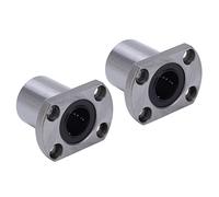 NOENNULL LMH16UU 16mm ID CNC Paire de Roulements à Mouvement Linéaire avec Support à Bride Ovale pour équipement de Sport