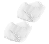 NOENNULL Lot de 2 housses de cage à oiseaux, attrape-graines extensibles, filet aéré, pour accessoires de cage pour perroquets et intérieur lumineux, matériau polyester (S)