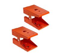 NOENNULL Lot de 2 supports pour chevalet de sciage mécanique en acier laminé à froid - Support d'affichage pour le travail du bois