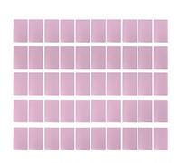 NOENNULL Lot de 50 cartes de visite en aluminium résistant à l'usure pour cartes de visite, rose gold