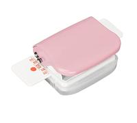 NOENNULL Machine à Relier Manuelle, Robuste et Durable, pour le Bureau et la Maison, en Acier allié et Matériau ABS (Rose)