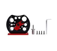 NOENNULL Maker de Cheville Réglable 8 Trous de Perceuse électrique Moulure à Tige Ronde Outil Auxiliaire pour le Travail du Bois 8 Mm 9 Mm 10 Mm 12 Mm 15 Mm 16 Mm 18 Mm 20 Mm