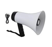 NOENNULL Mégaphone Portable Bullhorn 30 W Puissance Mégaphone Haut-Parleur 300 S Enregistrement 500 M Distance de Transmission 10 Heures Batterie Longue Durée 1500 MAh