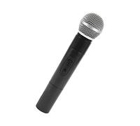 NOENNULL Microphone D'accessoires en Plastique, Tête en Maille en Alliage en Aluminium, Microphone D'hélice en Plastique Léger pour Les Performances de Scène, Les Fêtes et Les Discours