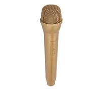 NOENNULL Microphone pour Enfants, Faux Microphone Jouet, Portable simulé Poche Mic Prop Plastique Faux Microphone Jouet Mini Microphone pour Chanter pour la Pratique de la Parole Cosplay (Or)