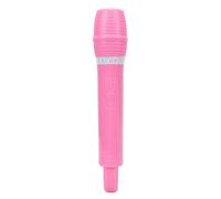 NOENNULL Microphone Toy Plastic Pretend Microphone Prop Simulater Speech Practice Mic for Cosplay Birthday Party Favors Costume Play (Rose)