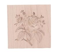 NOENNULL Moule à Biscuits en Bois Motif Fleur de Rose Moule de Gaufrage 3D Antiadhésif en Bois Biscuit Chocolat Poinçonnage Biscuits Presse Timbre pour Cuisine Gâteau Mooncake Cuisson,