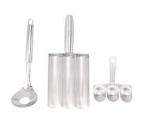 NOENNULL Outil de Fabrication de Boulettes de Viande en Acier Inoxydable, Cuisine Triple Fabricant de Boulettes de Viande Antiadhésives, Cuillère à de, Kit de Fabrication de de à Faire Soi-même