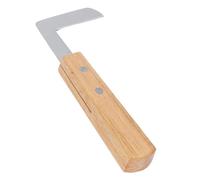 NOENNULL Outil de maréchal-ferge manuel multifonction avec poignée en bois, outil de coupe de sabot à main gauche ou droite pour ranches, fermes