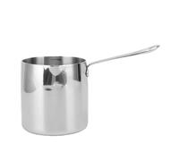 NOENNULL Petite Casserole de Friteuse avec Poignée - 304 Mini Casserole en Acier Inoxydable, Réchauffeur de Lait Polyvalent pour Cuisine, Cuisinière à Gaz et Cuisinière à Induction