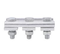 NOENNULL Pince à rainure parallèle PG-3b pour 70-95 mm² fils, 3 boulons Pince électrique en alliage d'aluminium extrudé, connecteur de forme spéciale pour câbles et lignes électriques