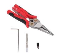 NOENNULL Pince à Sertir 8 en 1, Coupe-câble électrique, Pince D'électricien avec Fonction de Test de Tension, Coupe-câble avec Pince, Twister, Sertisseuse, Séparation, pour Travaux