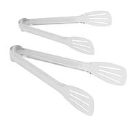 NOENNULL Pinces Alimentaires de Cuisine en Acier Inoxydable, Ustensiles de Service Durables pour Salade, Steak et Gâteau, pour Buffet Barbecue, 9,3 Pouces, 2 Paquets