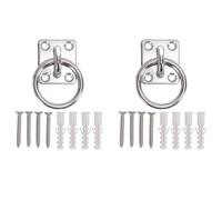 NOENNULL Plaque à œil Carrée pour Gréement de Bateau, Coussinet à œil carré en Acier Inoxydable 304 avec Anneaux, Anneaux Carrés de qualité Marine pour Navires, Yachts, Bateaux