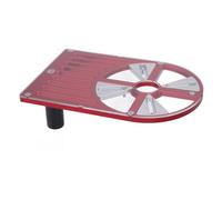 NOENNULL Plaque de Base pour Machine à Tailler, Table élévatrice pour Machine à Tailler en Alliage D'aluminium, Base D'établi Réglable pour Coupe-bordures D'un Diamètre de 65 à 132 Mm