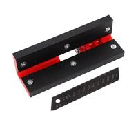 NOENNULL Plaqueuse de Chants, Poignée Ergonomique, Outil de Biseautage Universel à 90 Degrés pour le Travail du Bois avec Rainure Biseautée R1 Intégrée, Parfait pour les Bords Droits, Incurvés et