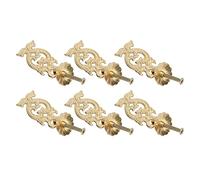 NOENNULL Poignée de Tiroir Antique, Design élégant Petit Double Dragon pour Portes D'armoire, Décoration de Maison en Laiton, 10 Ensembles