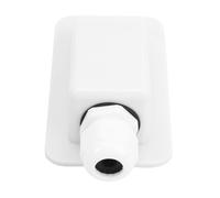 NOENNULL Presse-étoupe solaire à câble unique, boîte de jonction de panneau solaire, presse-étoupe étanche pour camping-cars et bateaux, boîtier d'entrée de câble solaire unique pour tous (blanc)
