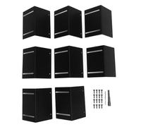 NOENNULL Protecteur de Poteau de Clôture Protecteur de Poteau Réglable en Acier Inoxydable Installation Facile de de Boîte aux Lettres en Fer Robuste pour Clôtures Garde-corps de Pont