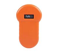 NOENNULL Scanner de Micropuce Pet OLED Portable, Lecteur de Balise D'identification Animale Rechargeable USB Portable, Détecteur de Transpondeur Universel pour Chats Chiens (Orang)