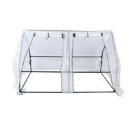 NOENNULL Serre Extérieure de Jardin Professionnelle, Cadre en Acier Résistant aux Intempéries, Serre Portable pour Jardiniers et Plantes, 40 Pièces (150*90*90cm)