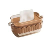 NOENNULL Support de Boîte à Mouchoirs, Boîte Distributrice de Mouchoirs Mignonne, Conteneur de de Bureau en Plastique Moderne pour Salon, Salle à Manger, Cuisine (Café)