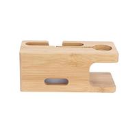 NOENNULL Support de Chargement en Bois pour Téléphone Intelligent en Bambou, pour Salon, Chambre à Coucher, Support de Téléphone Portable élégant pour Montre, de Rangement Pratique