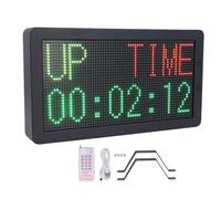 NOENNULL Tableau de Bord électronique avec Minuterie, Télécommande, Marqueur Numérique Mural Intérieur, Tableau de Bord LED Portable pour Badminton, Basket-Ball, Football