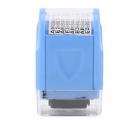 NOENNULL Tampon à Rouleaux de Protection de l'identité - Blue Ink Security Stamp pour les Documents Confidentiels, les Chèques, les Relevés Bancaires et les Informations Personnelles