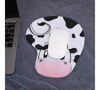 NOENNULL Tapis de Souris avec Support de Poignet en Gel, Tapis de Jeu, Protège-Main Soyeux pour Ordinateur de Bureau, Ordinateur Portable, 9,1 X 7,5 Pouces