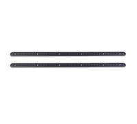 NOENNULL Trailer Tray Down L Track, MotoCycles ATVS Utility Tracteurs Trucks L Track 1 Mètre Rail en Aluminium avec 4 Raccords à Anneaux Ronds, Système de Cargaison pour Le Transport (Noir)