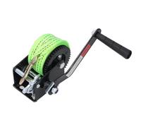 NOENNULL Treuils Manuels, Treuil à Manivelle de 600 Livres, Manivelle de Treuil à Main avec Sangle et Crochet en Polyester de 5M, Cliquet Double Sens, Accessoires de Manuel Robustes pour Remorque,