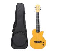 NOENNULL Ukulélé électrique de 23 Pouces pour Enfants, Instrument de ukulélé en Bois, électrique en Bois avec Sac de Rangement, Guitare à 4 Cordes, Jouet Musical pour Adul