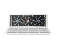 NOENNULL Ventilateur de Réfrigérateur pour Camping-car 12 V, Trois Ventilateurs Silencieux, Ventilateur Latéral avec Couvercle en de Protection, échappement D'air Rapide, V