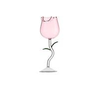 NOENNULL Verre à Cocktail en Forme de Fleur de Rose, Gobelet élégant en Verre à Haute Teneur en Borosilicate pour les Fêtes, Transparent de 150ml (#5)