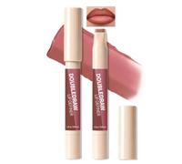 Noerrors Kit 2 en 1 Crayon et Baume à Lèvres à Lèvres Bicolore Lignes et Remplissements en un seul geste - Ensemble de crayon à lèvres mat velours mauve ombre et rouge à lèvres - Maquillage à lèvres