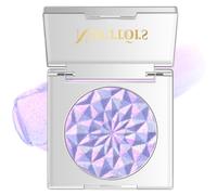 Noerrors Palette de fards à paupières holographiques rose violet caméléon arc-en-ciel pailleté Mermaid Glow Shimmer Soin des yeux riche et brillant pour le visage pour femme 02