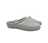 NOESLOMISMO BY DILEMA Sabots Femme Confortables antidérapants Chaussures sanitaires et médicales en Cuir ou Daim Orthopédiques, fourrés ou d’été Idéals pour hôpital, Cuisine ou Jardin