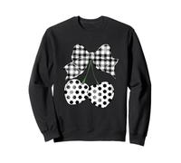 Noeud à Carreaux Vichy et cœurs Sweatshirt