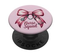 Noeud Amusant pour infirmière - Amour - Coquette de Saint-Valentin - Cœur - Bienvenue PopSockets PopGrip Adhésif