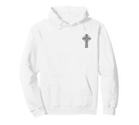 Noeud Celtique à Haute Croix Celtique ornementale Noir Sweat à Capuche